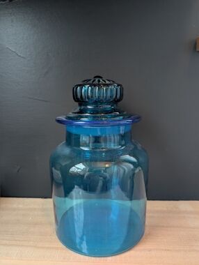 Vintage Blue Takahashi Apothagary Canister